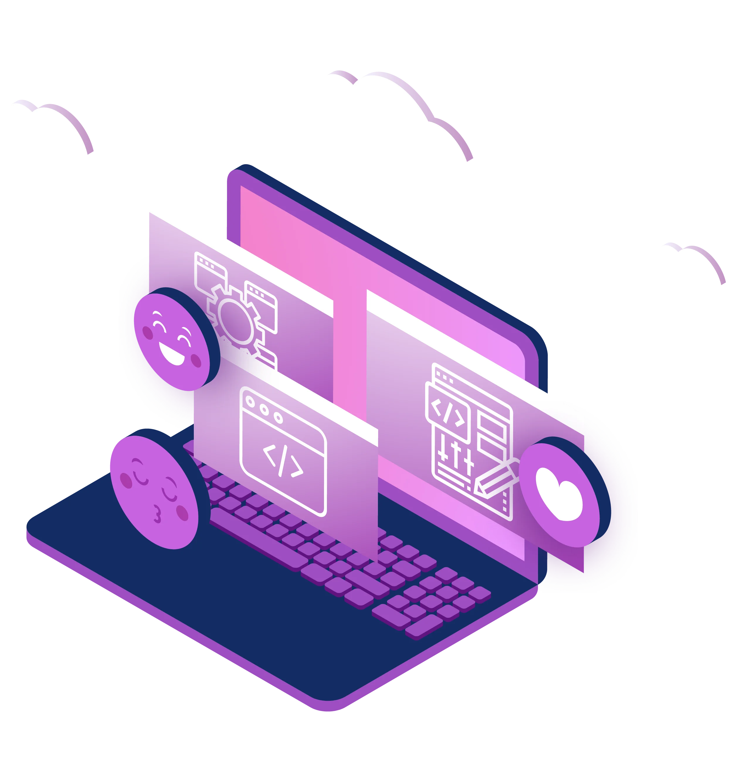 Digital Illustration of Web Solutions